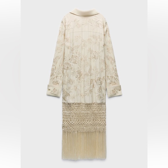 Zara embroidered macrame dress limited edition Size M-L - Picture 10 of 14